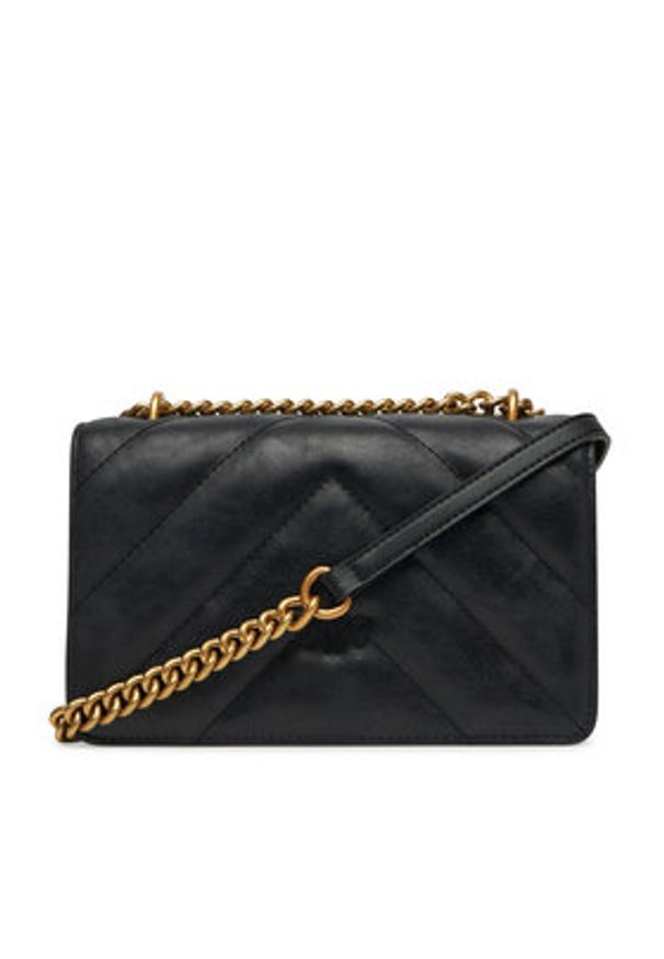 Pinko - PINKO Torebka Love One Mini Dc 100074 A1UR Czarny. Kolor: czarny. Materiał: skórzane