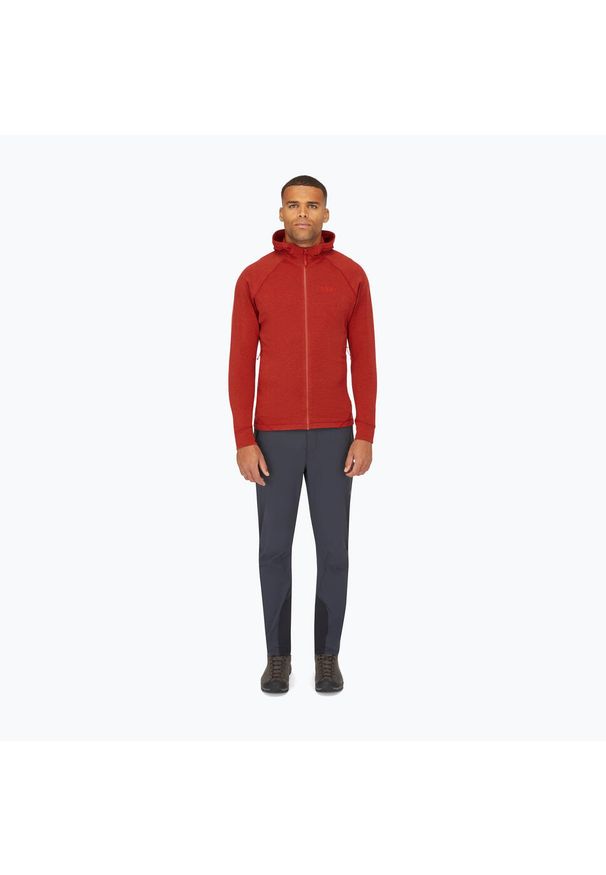 Bluza męska Rab Nexus Hoody. Kolor: czerwony
