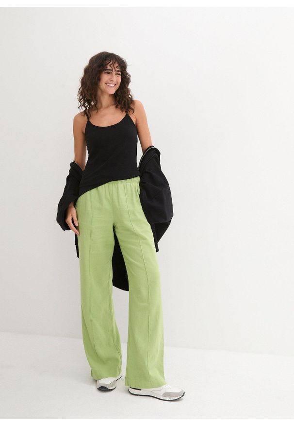 bonprix - Bawełniany top na cienkich ramiączkach (3 szt.). Kolor: czarny. Materiał: bawełna. Długość rękawa: na ramiączkach