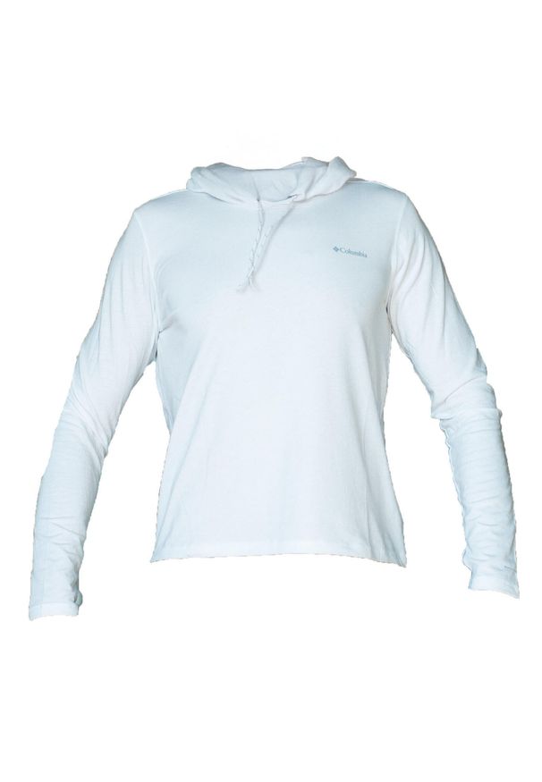 columbia - Bluza dresowa sportowa damska W EU Sun Trek LS Hoodie. Kolor: biały. Materiał: elastan, poliester, bawełna