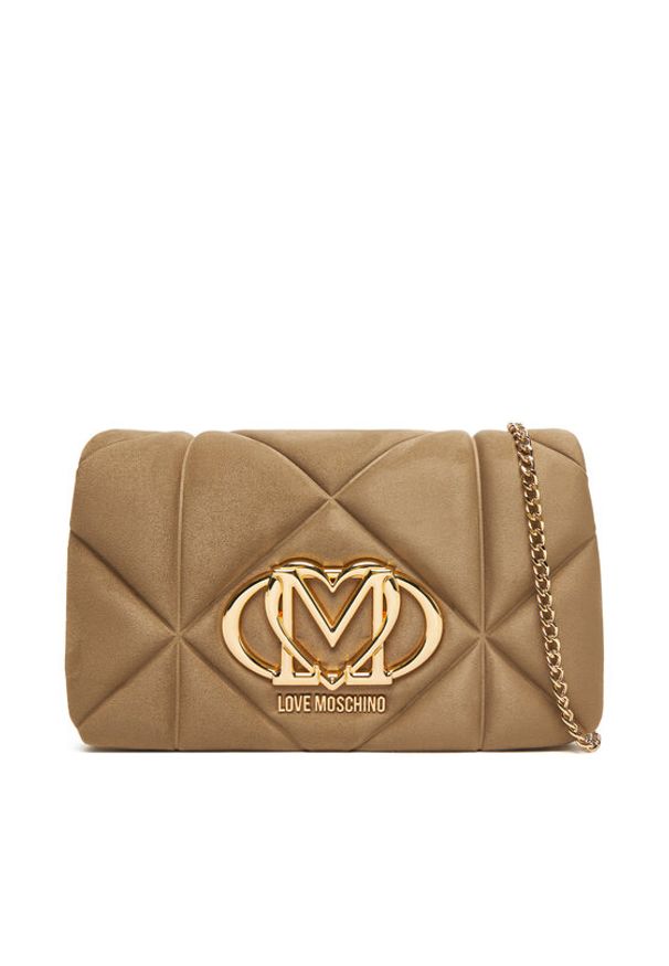 Love Moschino - LOVE MOSCHINO Torebka JC4043PP0NKE0105 Brązowy. Kolor: brązowy. Materiał: skórzane