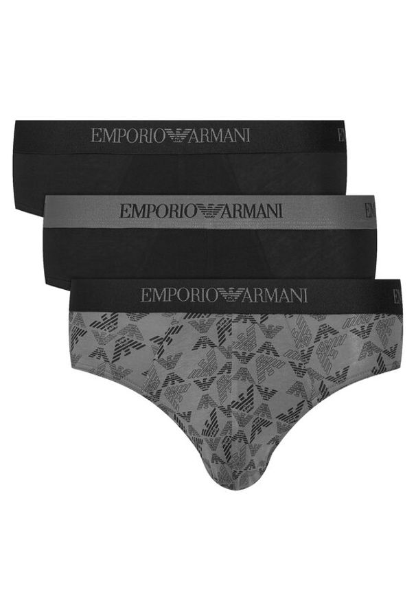 Emporio Armani Underwear Komplet slipów EM000256 AF10800 MC200 Czarny. Kolor: czarny. Materiał: bawełna