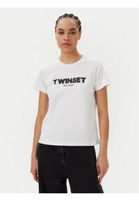 TwinSet - TWINSET T-Shirt 251TP2070 Biały Regular Fit. Kolor: biały. Materiał: bawełna #1