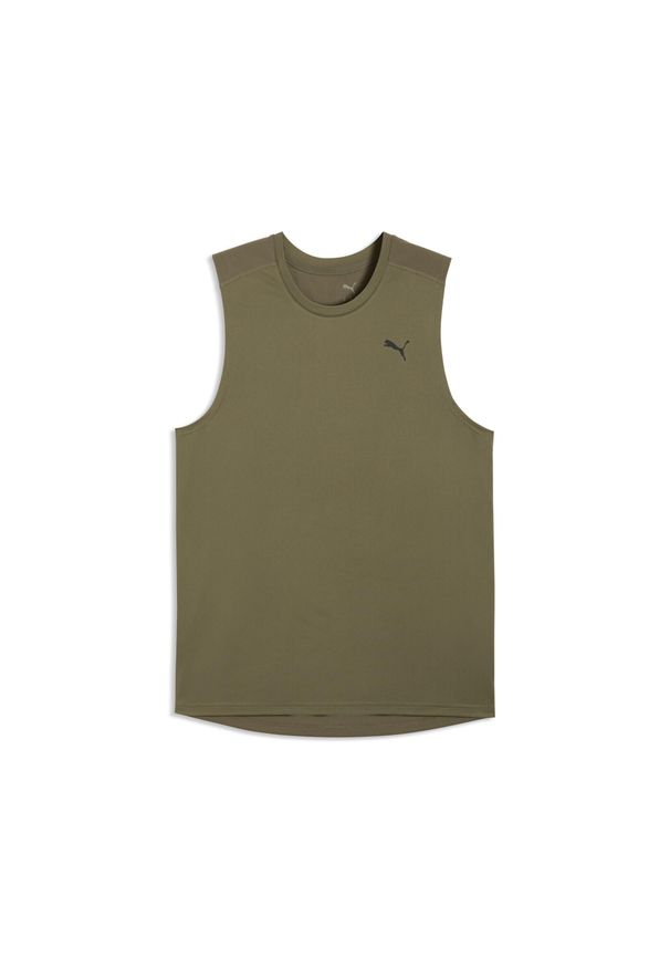 Puma - Męska treningowa koszulka bez rękawów PWRTRAIN PUMA. Kolor: zielony. Długość rękawa: bez rękawów. Sport: bieganie
