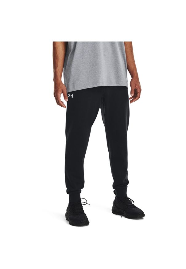 Spodnie treningowe męskie Under Armour 1379774001. Kolor: biały, wielokolorowy, czarny. Materiał: dresówka