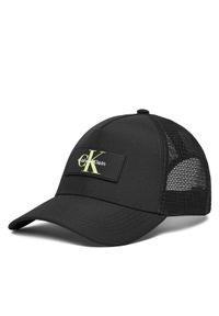 Calvin Klein Czapka z daszkiem Logo LV04D5025G Czarny. Kolor: czarny. Materiał: poliester, materiał