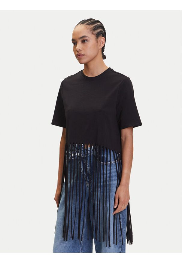 only - ONLY T-Shirt Zinna 15325262 Czarny Regular Fit. Kolor: czarny. Materiał: bawełna