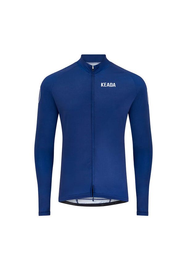 KEADA SPORTS - Damska koszulka kolarska z długim rękawem – Granatowa. Kolor: niebieski. Długość rękawa: długi rękaw. Długość: długie