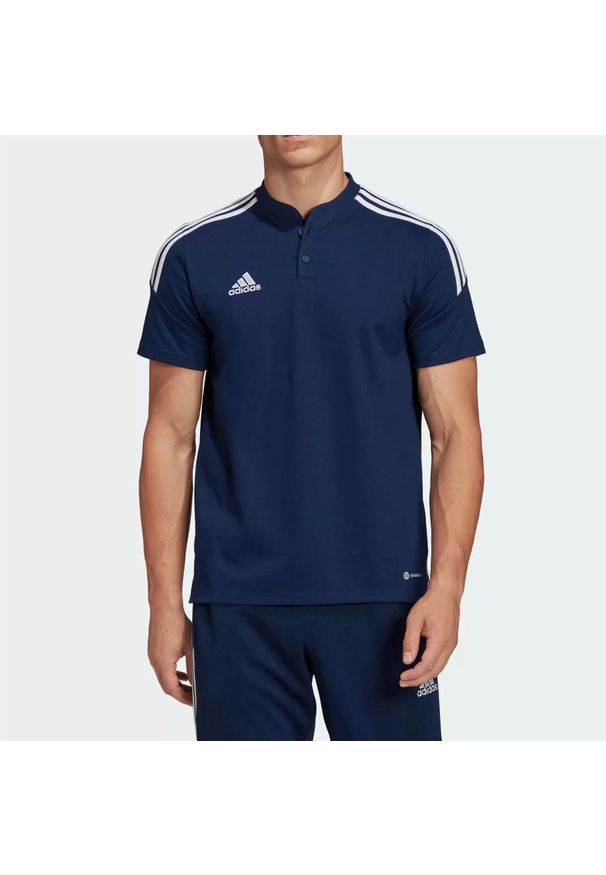 Adidas - Koszulka męska adidas Condivo 22 Polo. Typ kołnierza: polo. Kolor: biały, niebieski, wielokolorowy