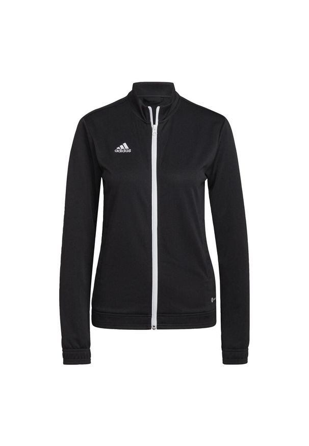 Adidas - Entrada 22 Track Jacket. Kolor: czarny. Materiał: poliester, materiał. Sport: piłka nożna