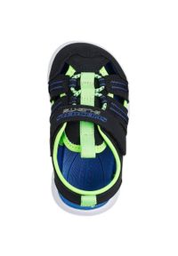 skechers - Sandały Skechers Sola Glow Sandal-hyp, Dzieci. Kolor: czarny. Materiał: materiał