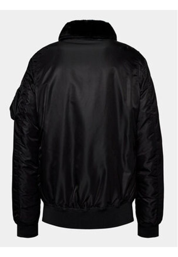 Blauer Kurtka bomber 23WBLUC02132 Czarny Regular Fit. Kolor: czarny. Materiał: syntetyk