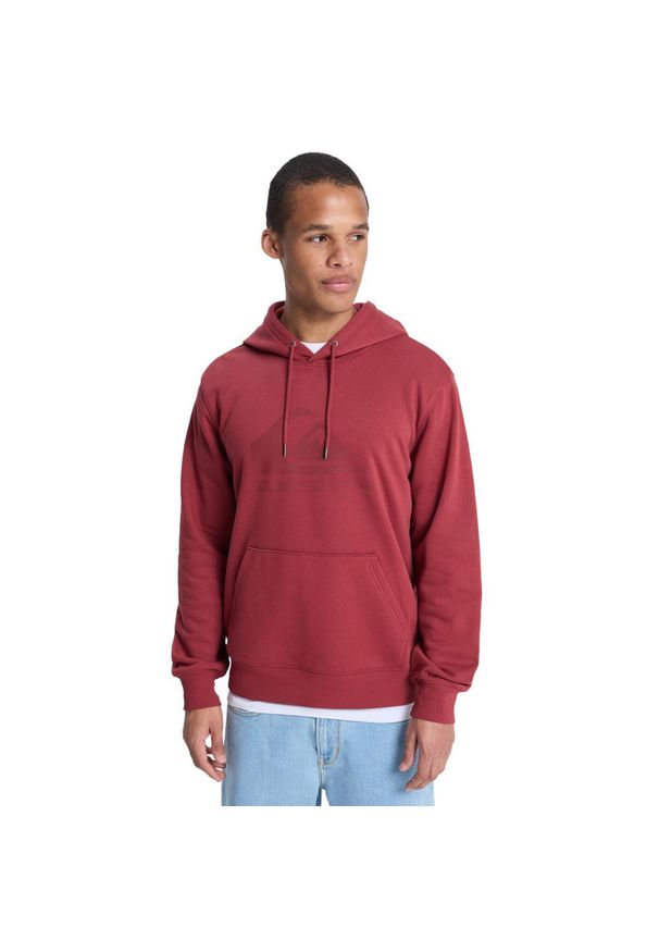 Quiksilver - Bluza z kapturem dla Mężczyzn COMP LOGO Czerwony. Typ kołnierza: kaptur. Kolor: czerwony, wielokolorowy, różowy. Materiał: poliester, bawełna, tkanina