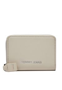 Tommy Jeans Mały Portfel Damski Tjw Ess Must Small Za AW0AW15833 Beżowy. Kolor: beżowy. Materiał: skóra
