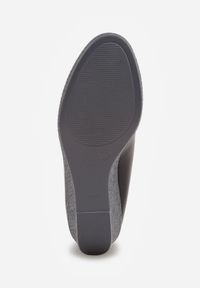 Born2be - Czarne Czółenka Vices ze Skórzaną Wkładką i Plecionką na Koturnie Yearna. Okazja: do pracy, na spotkanie biznesowe. Kolor: czarny. Materiał: skóra. Obcas: na koturnie. Styl: biznesowy #4