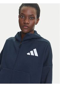 Adidas - adidas Bluza Z.N.E. JW5320 Granatowy Loose Fit. Kolor: niebieski. Materiał: syntetyk #5
