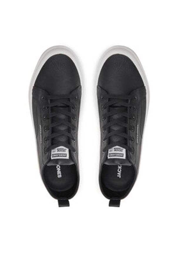 Jack & Jones - Jack&Jones Sneakersy Bay 12258046 Czarny. Kolor: czarny. Materiał: skóra