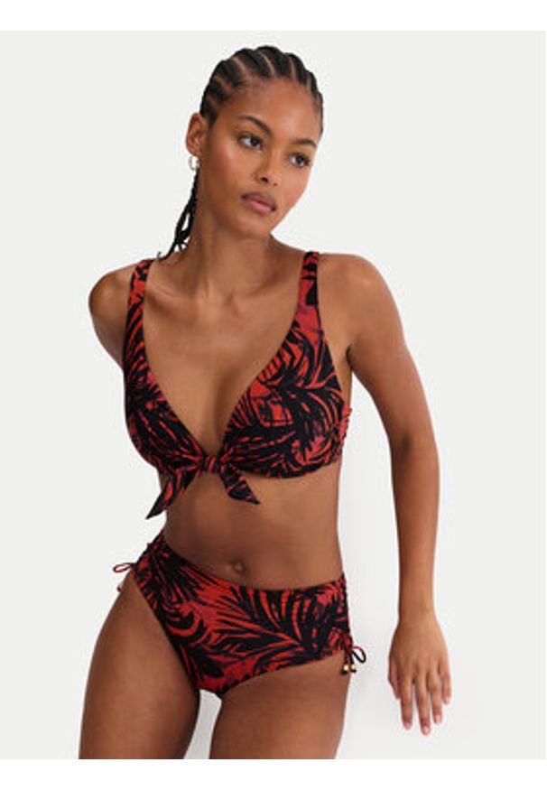 Triumph Dół od bikini Summer Palm 10227224 Brązowy. Kolor: brązowy. Materiał: syntetyk