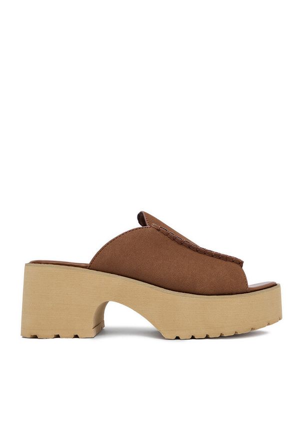 Jenny - Klapki JENNY. Kolor: brązowy