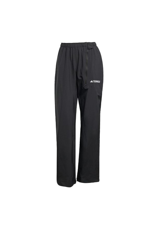 Adidas - Dwuwarstwowe spodnie przeciwdeszczowe Terrex Multi Climaproof. Kolor: czarny. Technologia: ClimaProof (Adidas). Sport: turystyka piesza