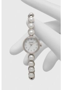 Kate Spade zegarek damski kolor srebrny. Kolor: srebrny. Materiał: materiał #6