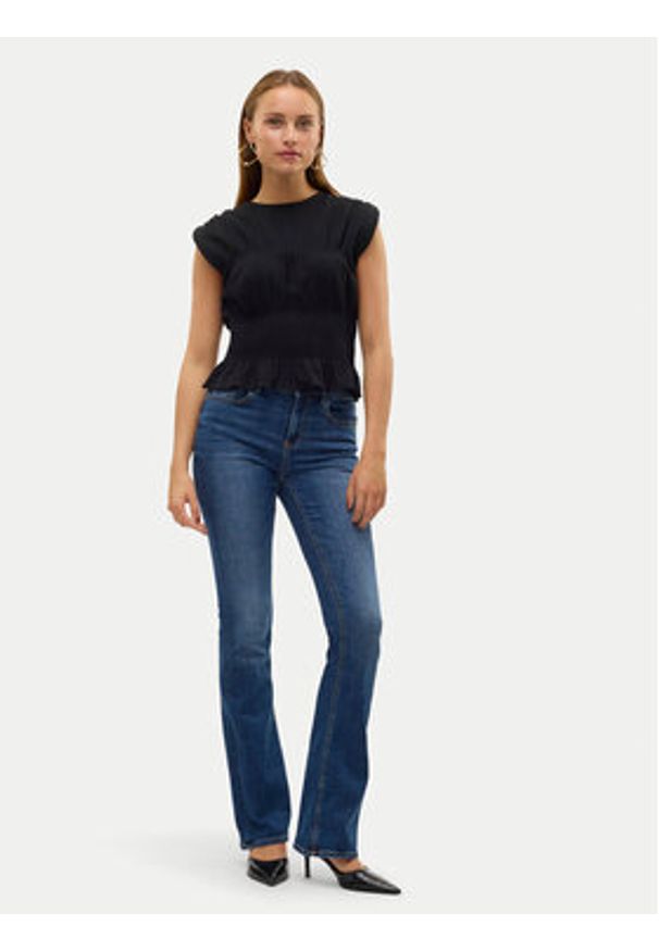 Vero Moda Jeansy Flash 10310511 Granatowy Flared Fit. Kolor: niebieski