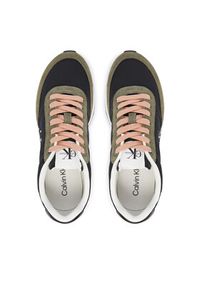 Calvin Klein Sneakersy Retro Runner Lace Up Nylon Mg YW0YW01990 Czarny. Kolor: czarny. Materiał: materiał #3