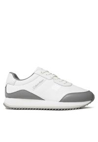 Calvin Klein Sneakersy Low Top Lace Up Heat Bond HM0HM00551 Biały. Kolor: biały. Materiał: materiał #2