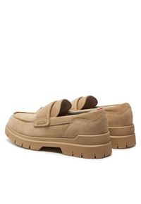 Hugo Loafersy Ryan Mocc Sd 50517013 Beżowy. Kolor: beżowy. Materiał: zamsz, skóra