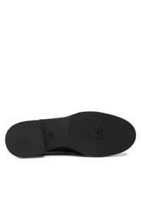 Stuart Weitzman Lordsy Palmer Sleek Loafer S5987 Czarny. Kolor: czarny. Materiał: skóra
