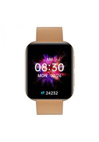 GARETT - Smartwatch Garett GRC Maxx złoty stalowy. Rodzaj zegarka: smartwatch. Kolor: wielokolorowy, złoty, szary. Styl: klasyczny, elegancki, sportowy #5