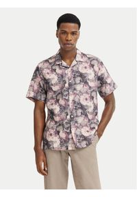 Bugatti Koszula 9253-78955C Brązowy Regular Fit. Kolor: brązowy. Materiał: len #1