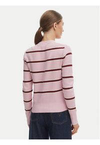TOMMY HILFIGER - Tommy Hilfiger Kardigan WW0WW49617 Różowy Regular Fit. Kolor: różowy. Materiał: bawełna #3