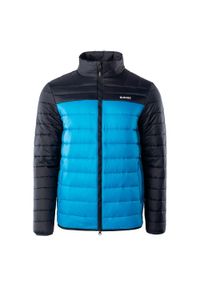 Hi-tec - Kurtka Ocieplana Męska Montano. Kolor: niebieski. Materiał: puch. Sport: turystyka piesza