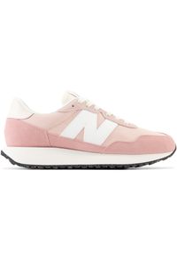 Buty damskie New Balance WS237DP1 – różowe. Kolor: różowy. Materiał: skóra, syntetyk, zamsz, dresówka, materiał, guma. Szerokość cholewki: normalna