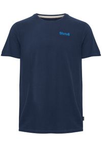 Blend T-Shirt 20715328 Granatowy Regular Fit. Kolor: niebieski. Materiał: bawełna