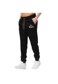 Spodnie do biegania Lonsdale Giffordland. Okazja: na co dzień. Kolor: czarny. Materiał: dresówka. Styl: casual, sportowy #1