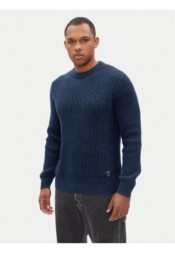 Pepe Jeans Sweter Lawson PM702496 Niebieski Regular Fit. Kolor: niebieski. Materiał: syntetyk, bawełna