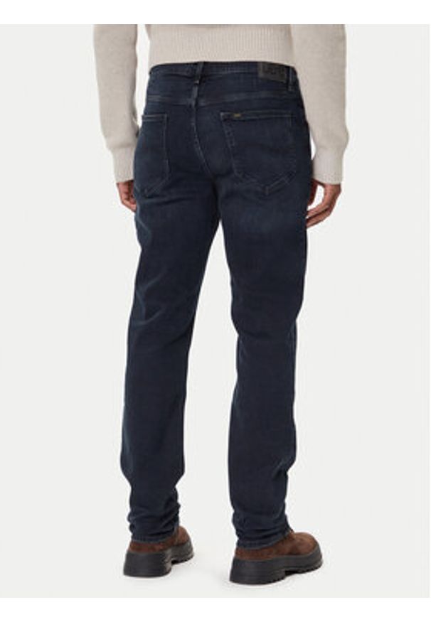 Lee Jeansy West 112373386 Czarny Straight Fit. Kolor: czarny