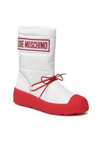 Love Moschino - LOVE MOSCHINO Śniegowce JA15855H0HIN010B Biały. Kolor: biały. Materiał: materiał