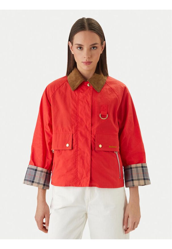 Barbour Kurtka przejściowa Mackworth LCA0398RE51 Czerwony Regular Fit. Kolor: czerwony. Materiał: bawełna