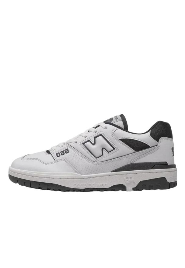Buty do chodzenia dla dorosłych New Balance 550 Black White. Okazja: na co dzień. Kolor: biały. Materiał: skóra. Sport: turystyka piesza