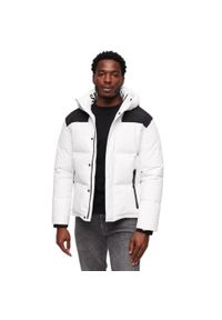 Kurtka turystyczna męska Superdry Code MTN Sport Explorer. Kolor: biały. Materiał: poliester. Sezon: zima. Sport: turystyka piesza