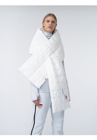 4f - Szalik pikowany Primaloft® Silver uniseks Polska - Pekin 2022. Kolor: biały. Materiał: materiał, puch. Sezon: zima #1
