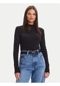 TOMMY HILFIGER - Tommy Hilfiger Sweter Cody WW0WW47307 Czarny Slim Fit. Kolor: czarny. Materiał: bawełna