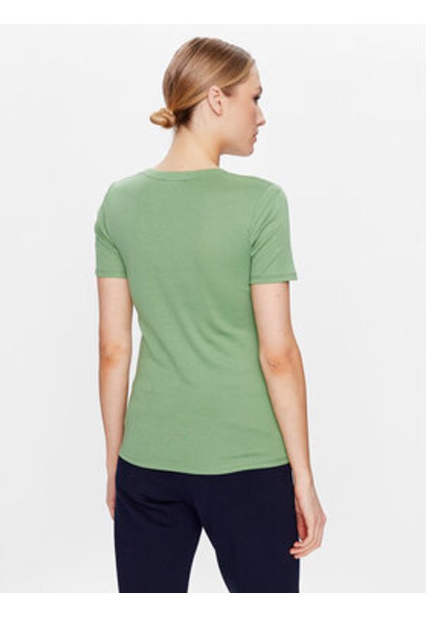 United Colors of Benetton - United Colors Of Benetton T-Shirt 3GA2E4230 Zielony Regular Fit. Kolor: zielony. Materiał: bawełna