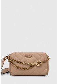 Guess torebka kolor beżowy. Kolor: beżowy