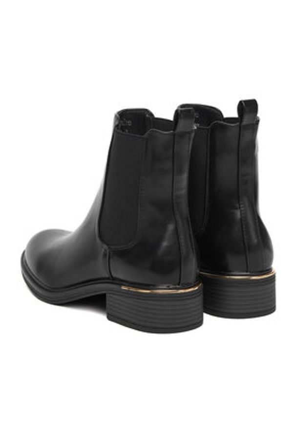 DeeZee Botki 8326 Czarny. Kolor: czarny. Materiał: syntetyk, materiał