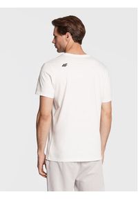 4f - 4F T-Shirt H4Z22-TSM352 Biały Regular Fit. Kolor: biały. Materiał: bawełna #5