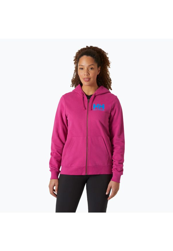 Bluza damska Helly Hansen HH Logo Full Zip Hoodie 2.0. Kolor: różowy